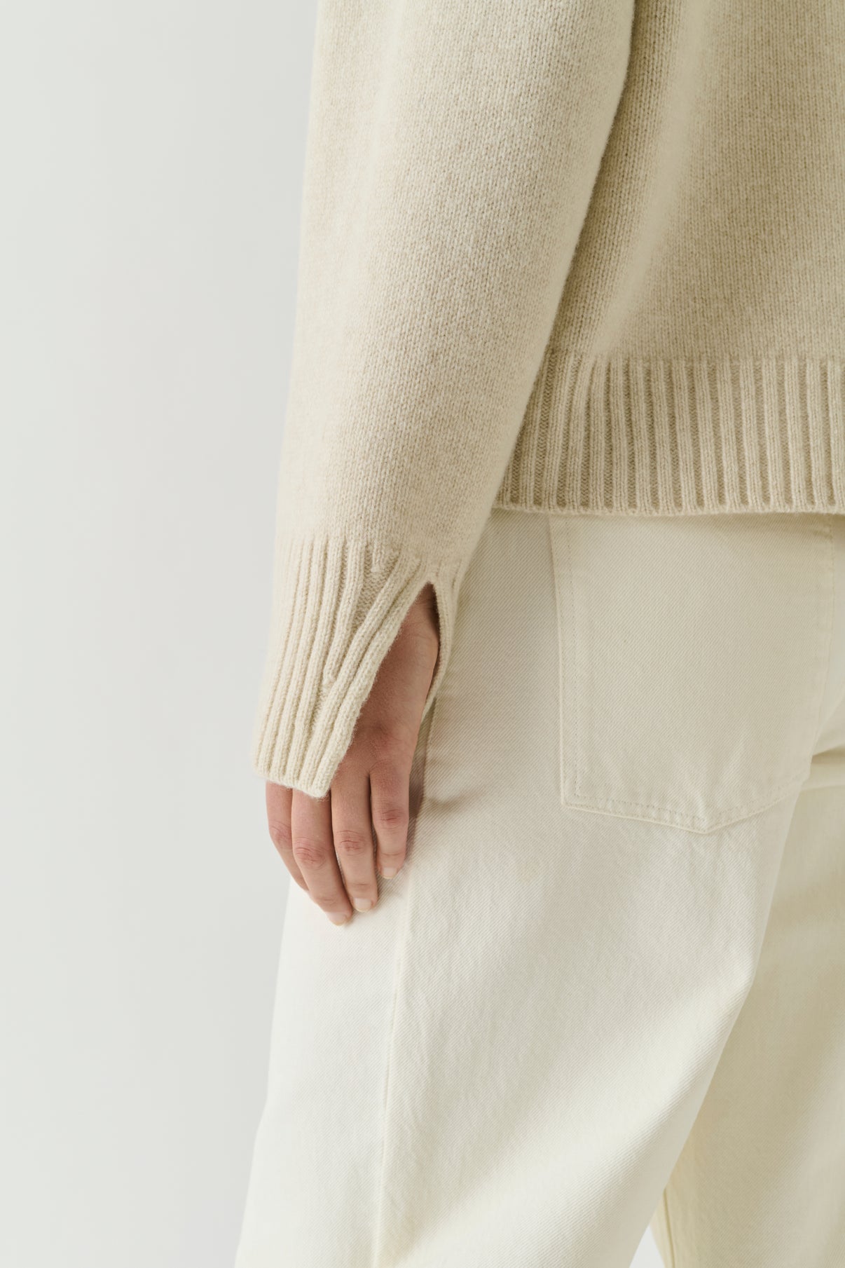 Jersey Will - Crudo jaspeado - Lana merino - Mujer vue 4