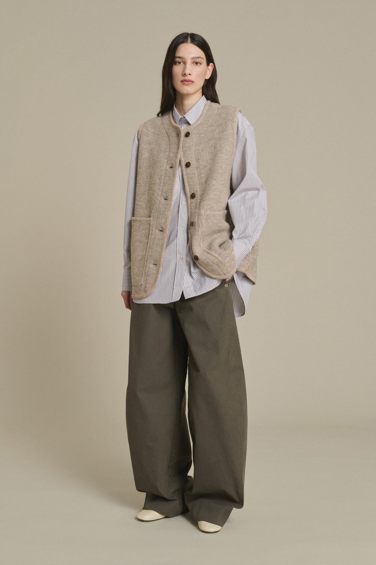 CHAQUETA CHICAGO BEIGE/GRIS vue 1