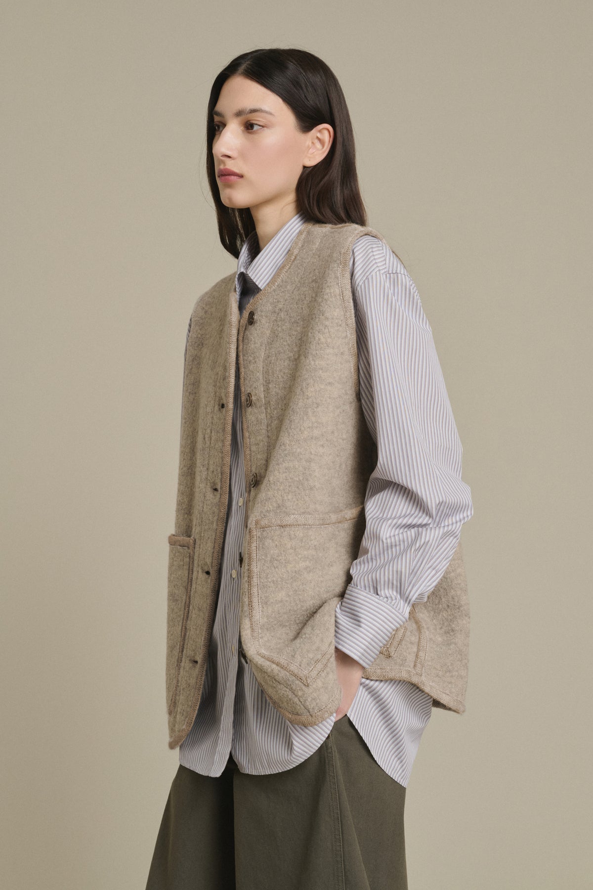 CHAQUETA CHICAGO BEIGE/GRIS vue 3