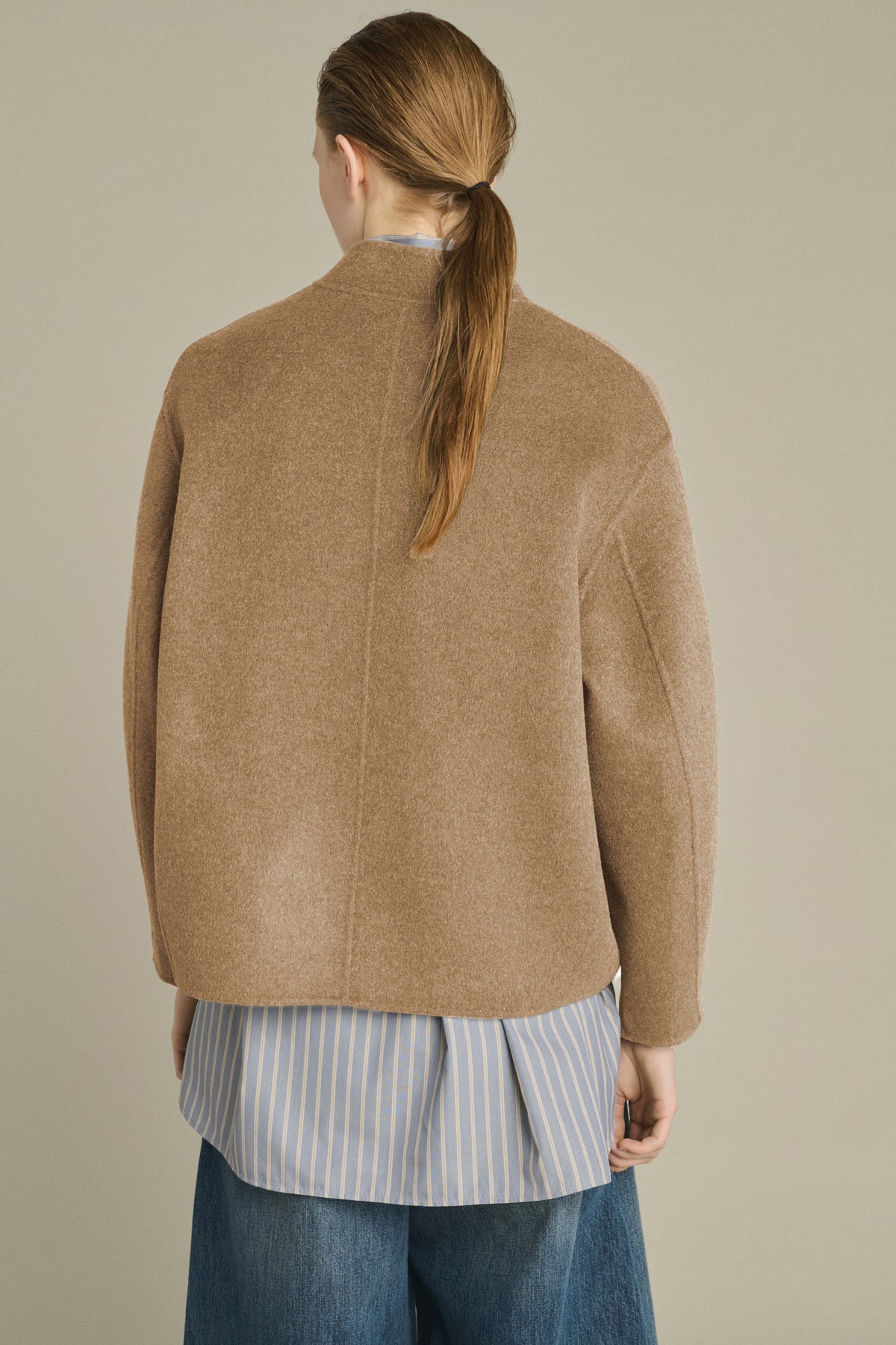 Abrigo Windsor - Camel jaspeado - Lana - Mujer vue 3
