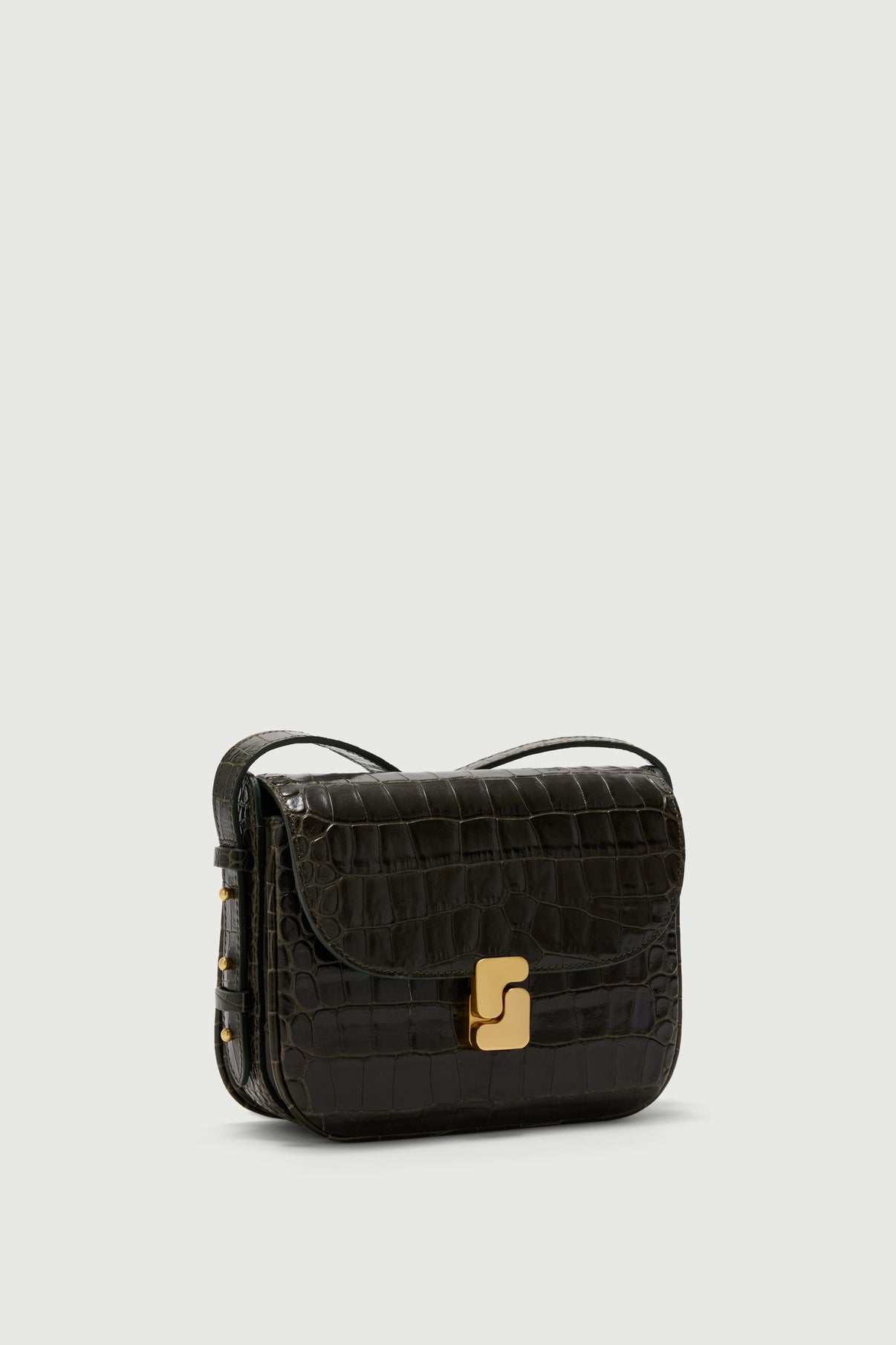 Bolso Bellissima Mini - Verde Oliva - Cuero - Mujer vue 2