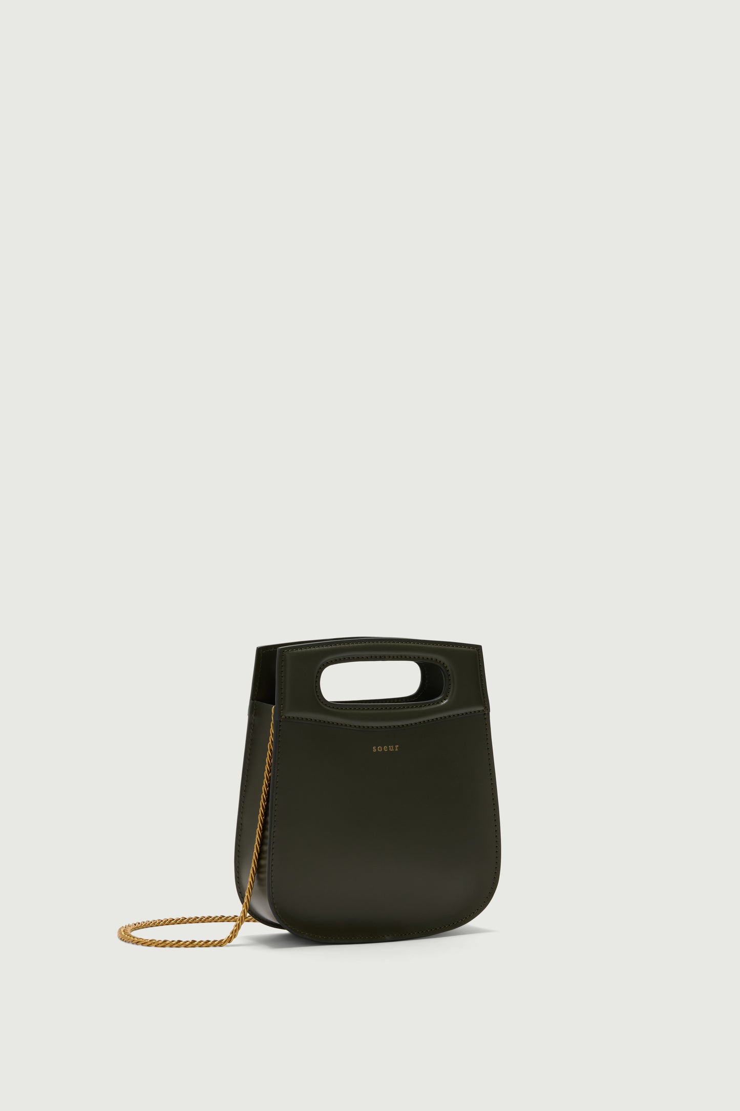 Bolso Cheri Mini - Verde Militar - Cuero - Mujer