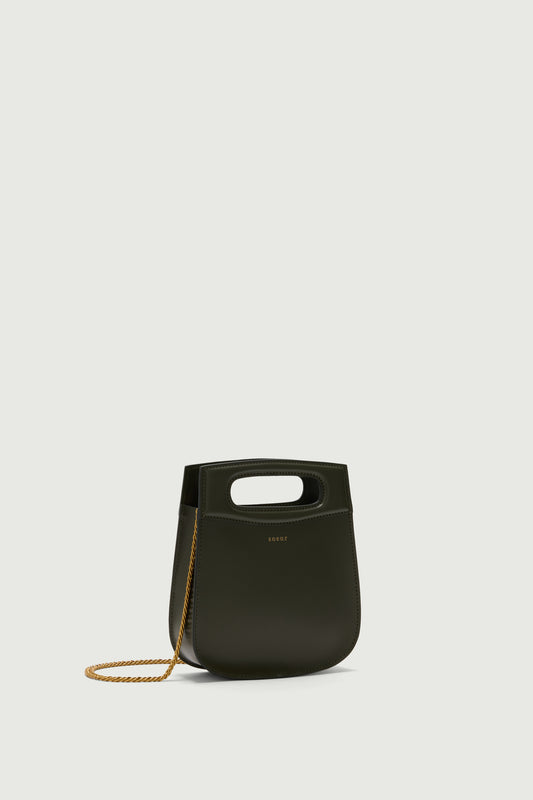 Bolso Cheri Mini - Verde Militar - Cuero - Mujer