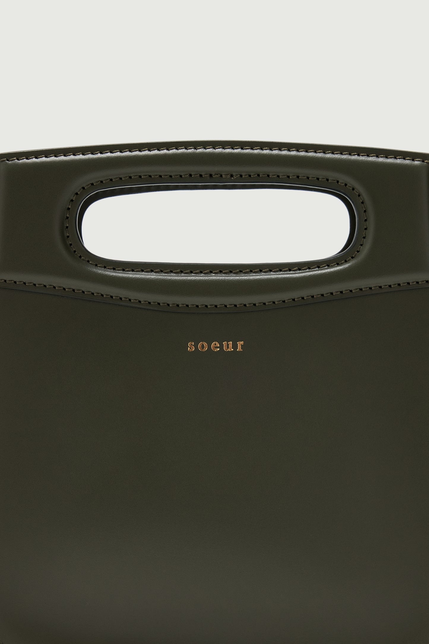 Bolso Cheri Mini - Verde Militar - Cuero - Mujer