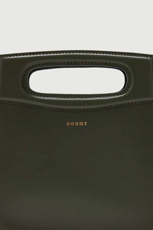 Bolso Cheri Mini - Verde Militar - Cuero - Mujer