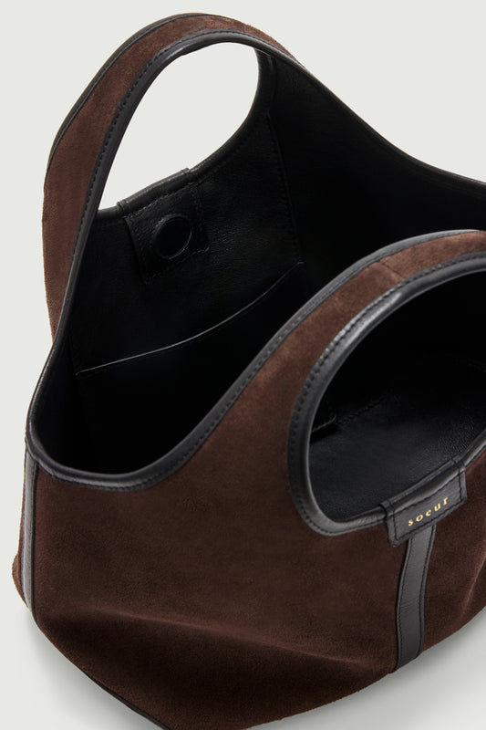 Bolso Douce Mini - Marrón Oscuro - Cuero - Mujer