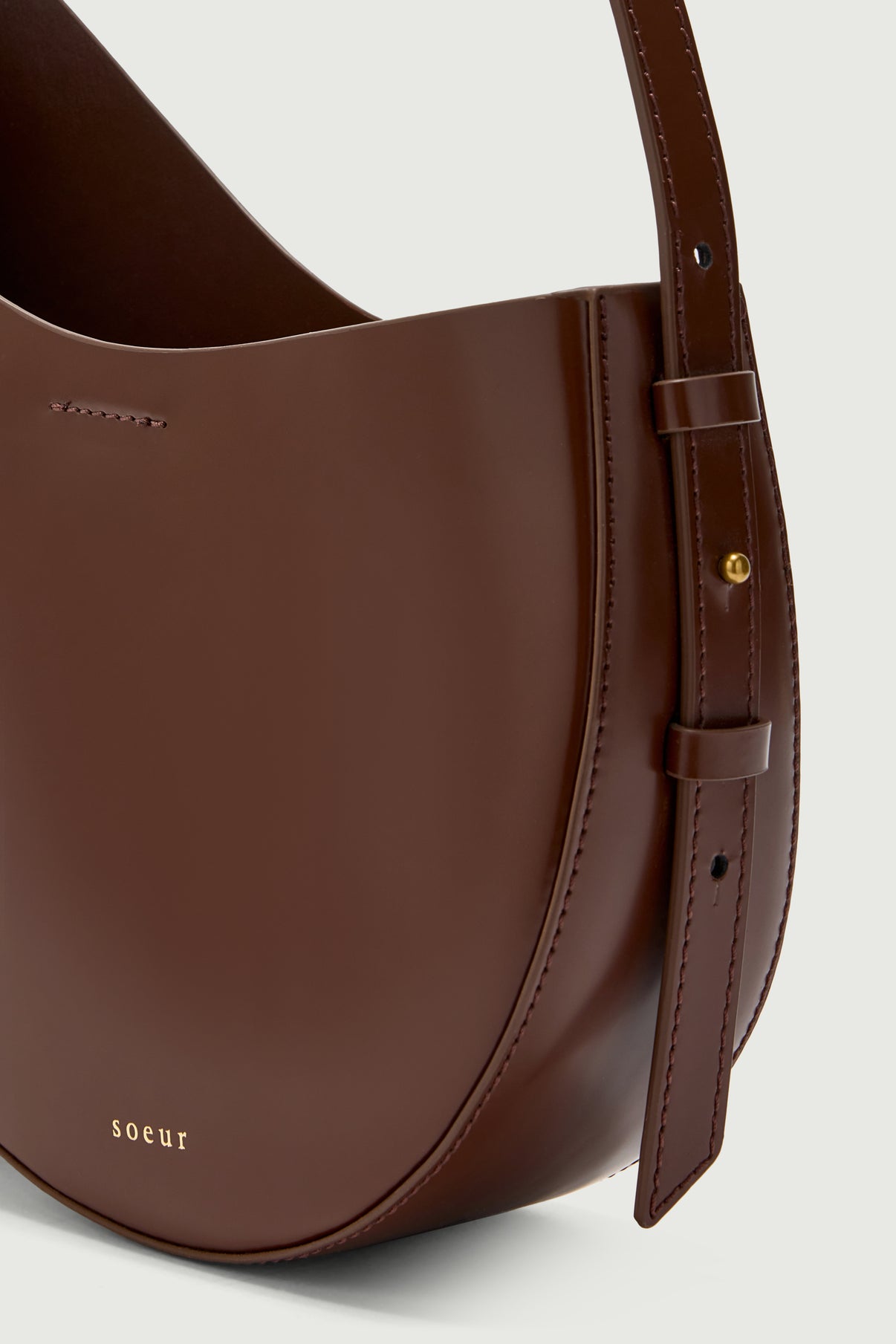 Bolso Wino - Coñac - Cuero - Mujer vue 3