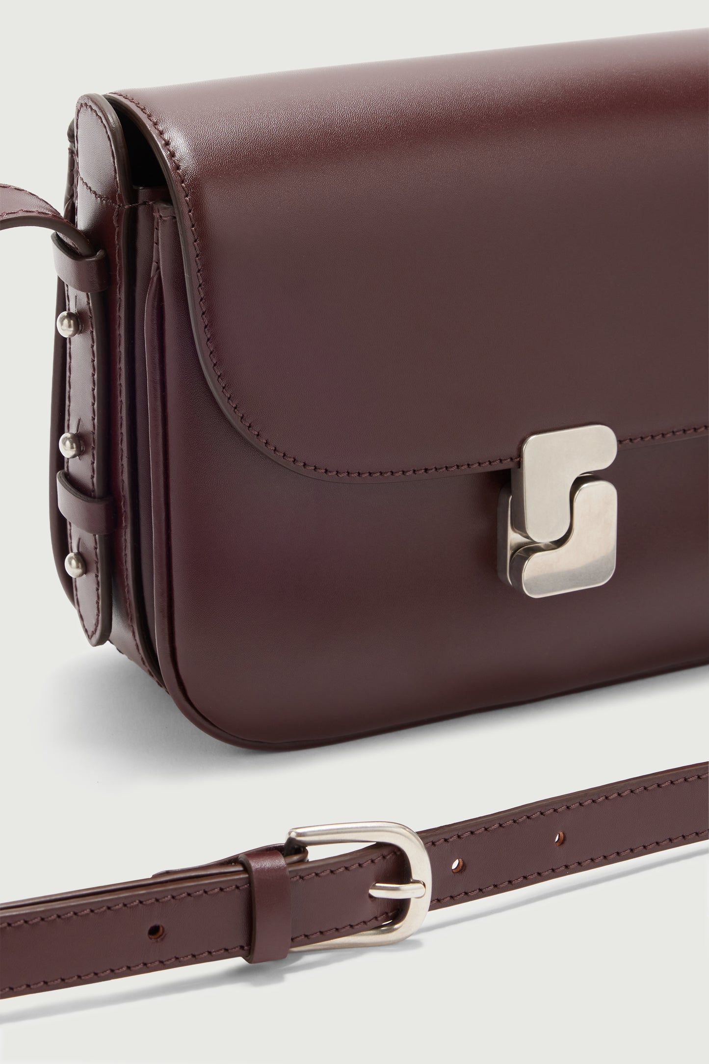 Bolso Bellissima Mini - Burdeos - Cuero - Mujer