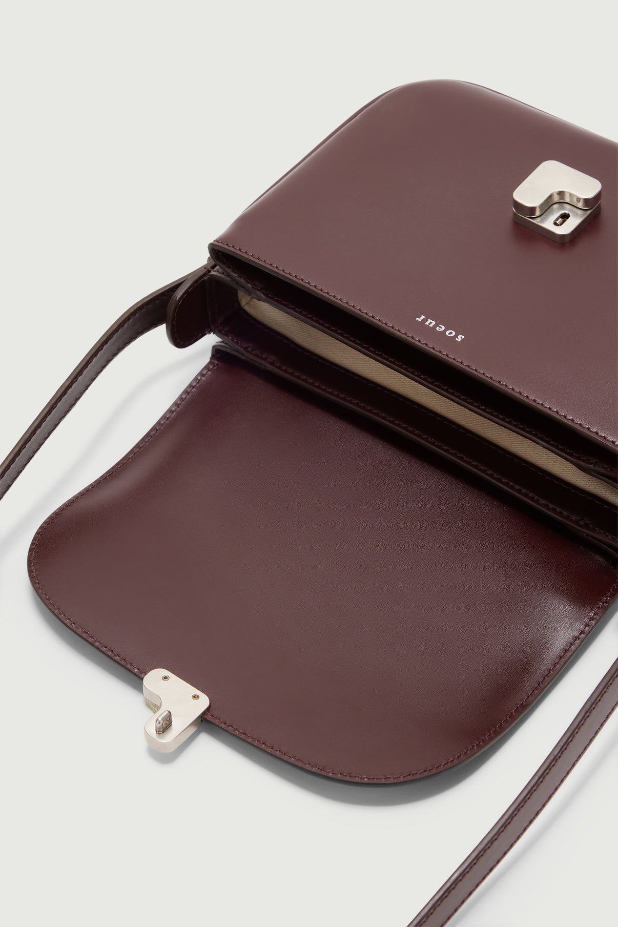 Bolso Bellissima Mini - Burdeos - Cuero - Mujer vue 4