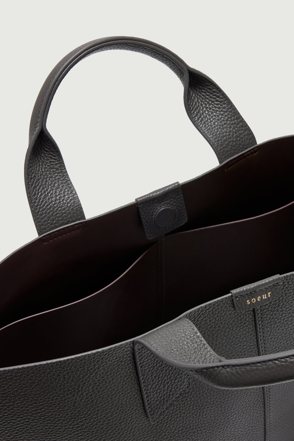 Bolso Suave - Acero - Cuero - Mujer vue 4