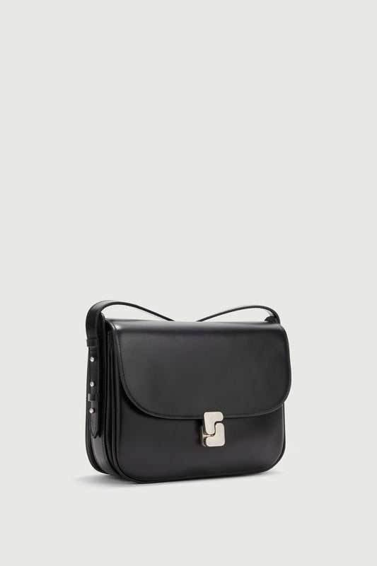 Bolso Bellissima Maxi - Negro - Cuero - Mujer