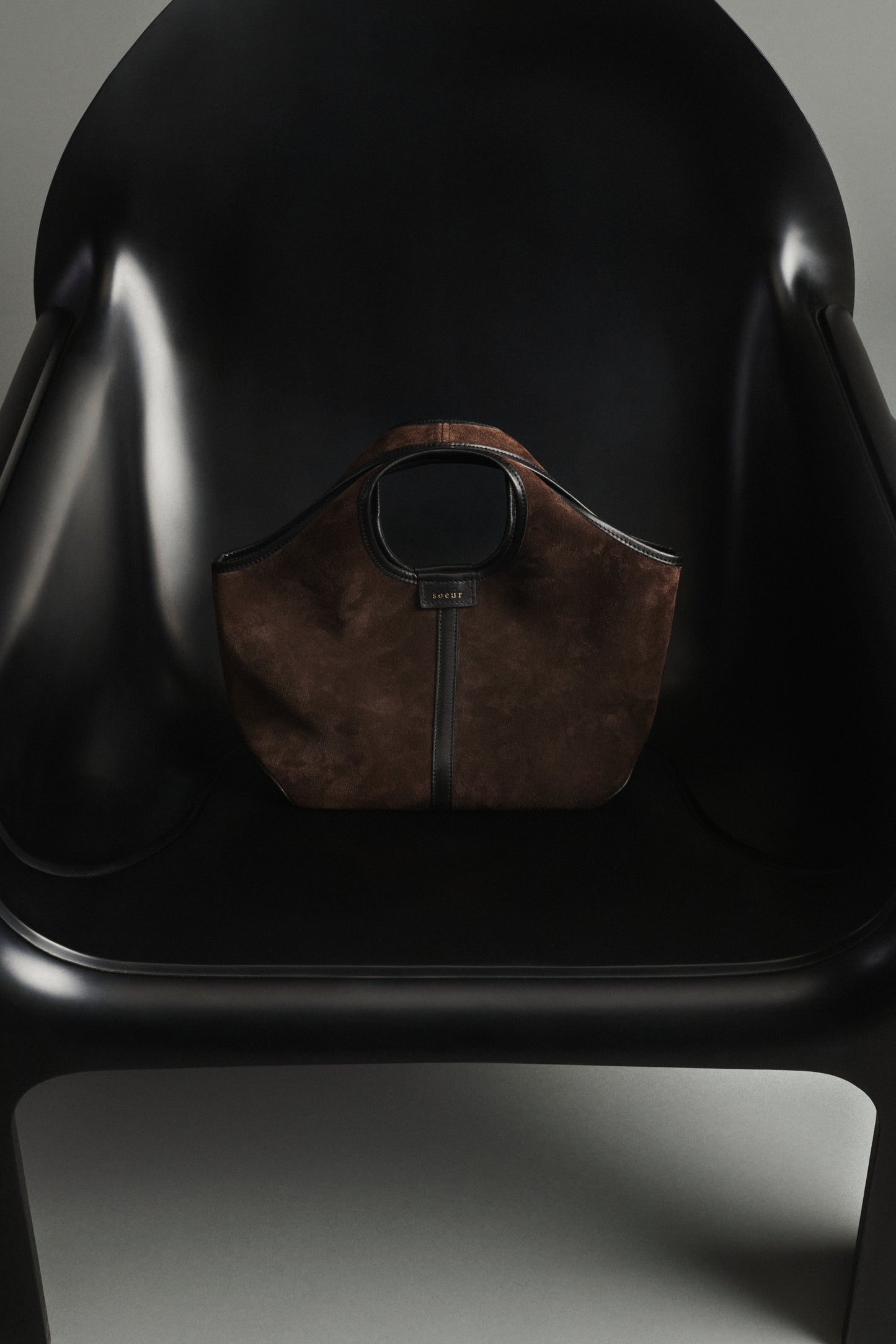 Bolso Douce Mini - Marrón Oscuro - Cuero - Mujer